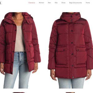 Lucky Brand NWT Missy Hooded Puffer Jacket, XS